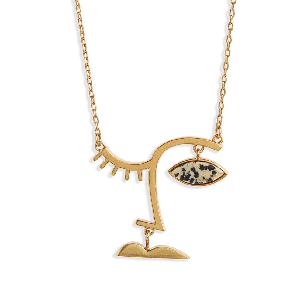 NEW Madewell Face Value Pendant Necklace - Picture 1 of 4